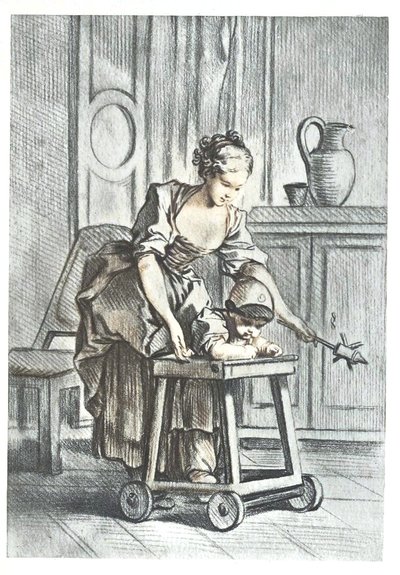 The Cart with Wheels by François Boucher